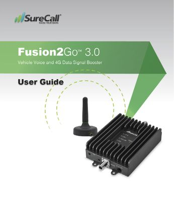 Fusion2Go 3.0 Voice, Text & 4G LTE Cell Phone Signal Booster for Car, Truck or SUV